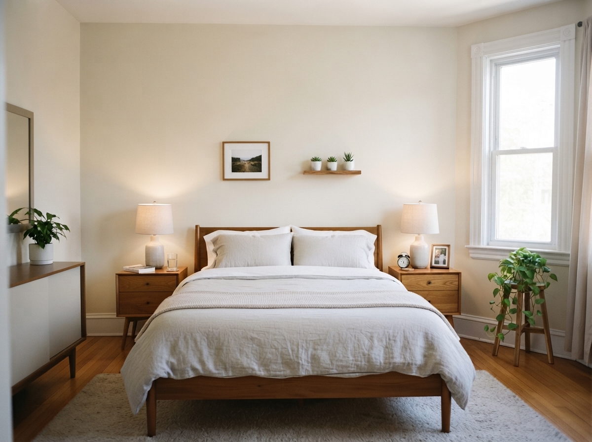 Simi Valley bedroom interior after professional painting by Eddie's Painting