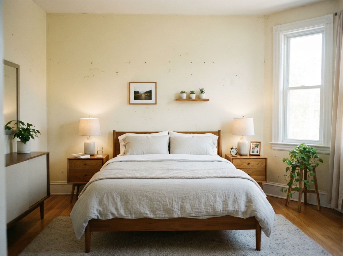 Simi Valley bedroom interior before professional painting